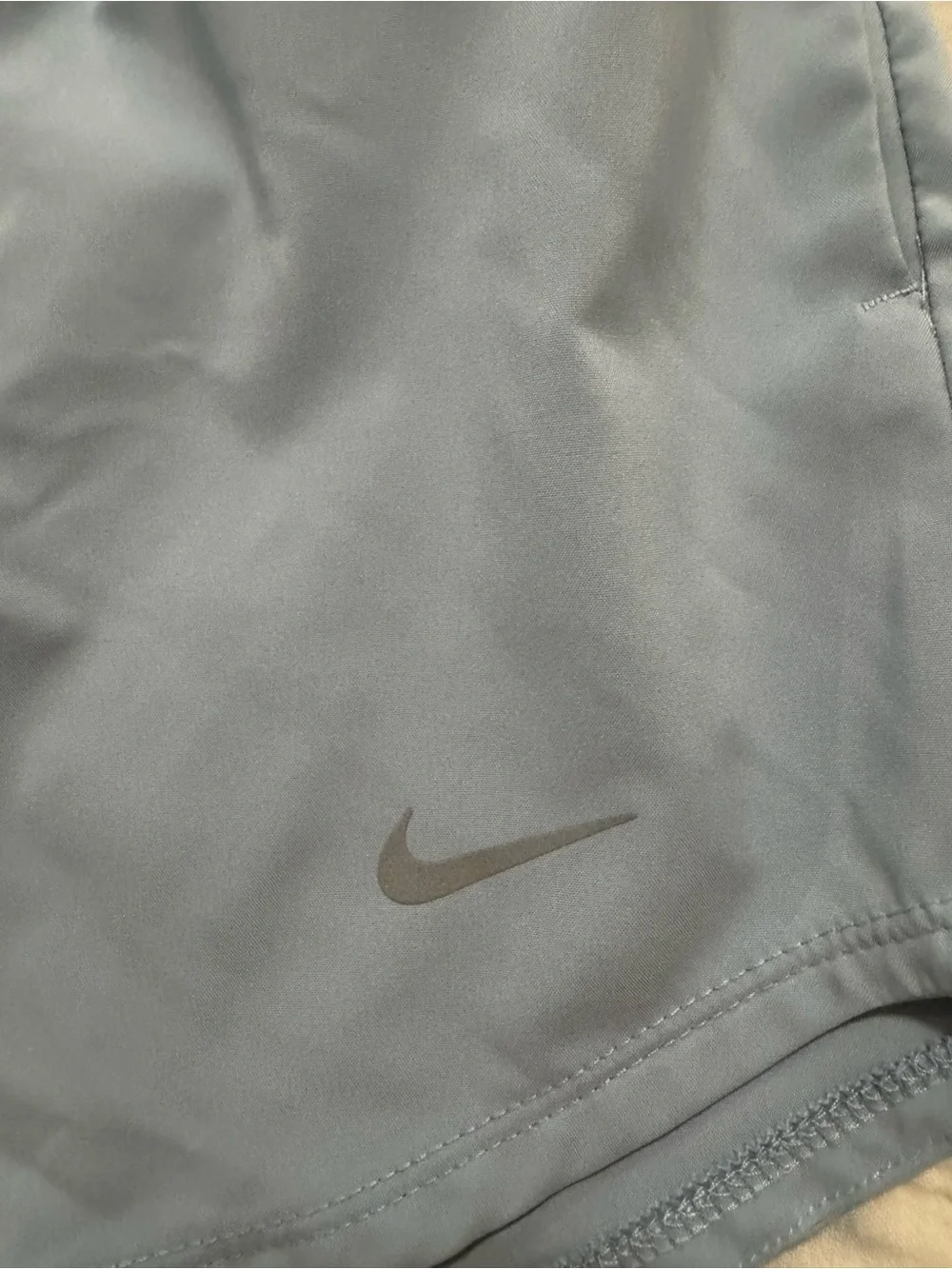 Nike Women's One Dr-Fit Ultra High Waist 3” Pale Blue Athletic Shorts